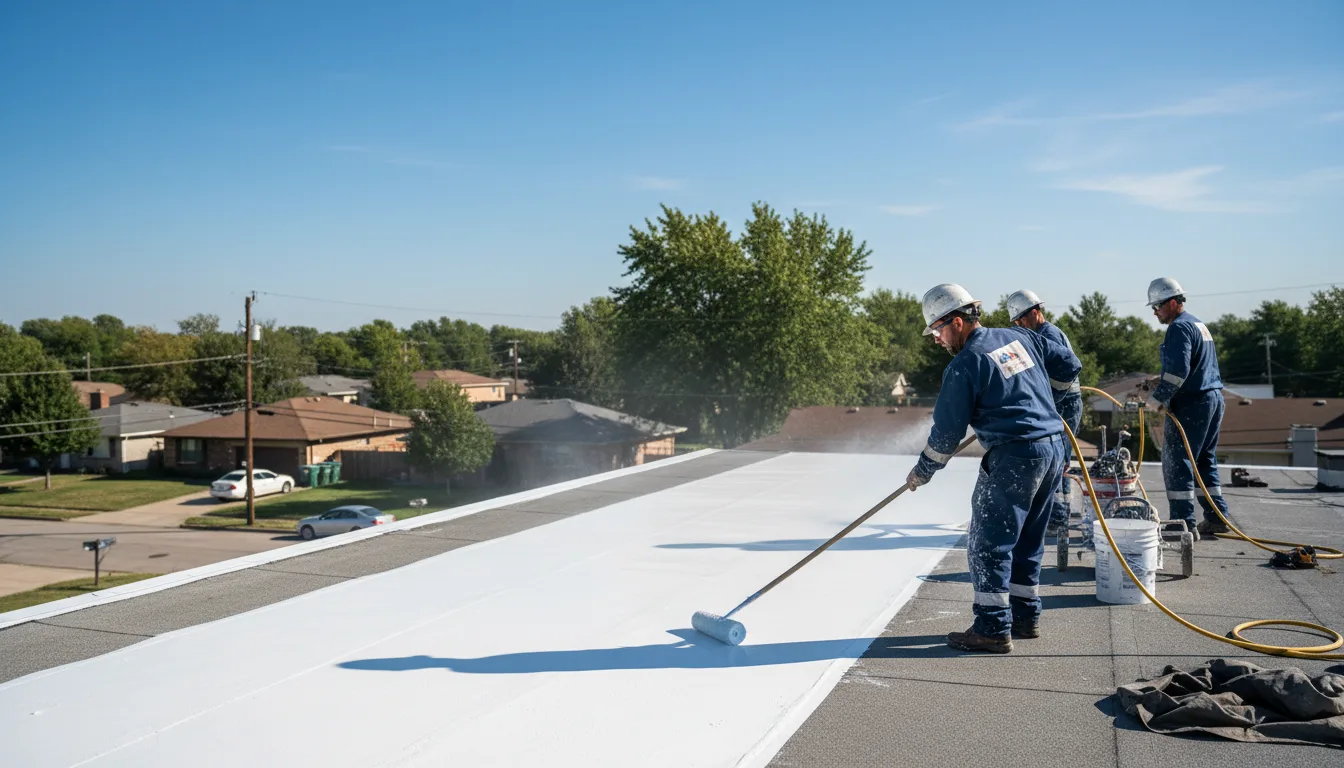 Commercial roof coating in Orlinda, TN near me
